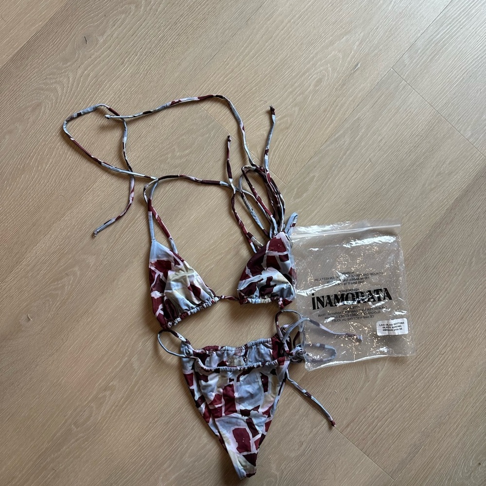 Inamorata NWOT Las Olas Bikini in Slate Mosaic